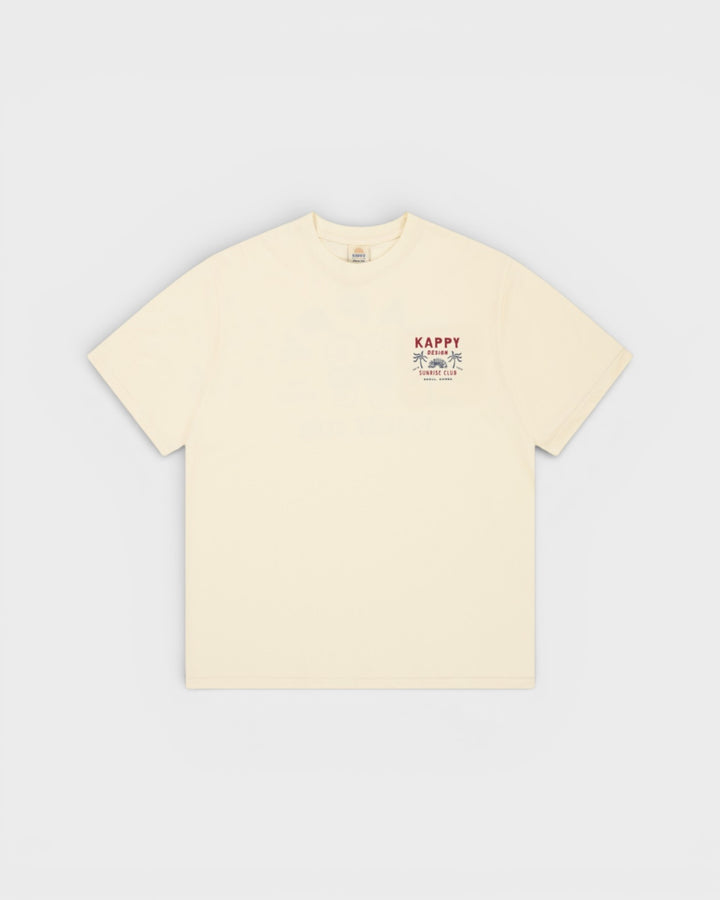 Palm Coast Half T-Shirt Cream