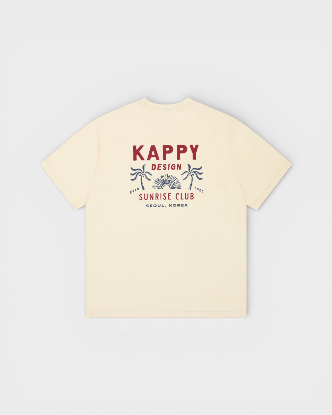 Palm Coast Half T-Shirt Cream