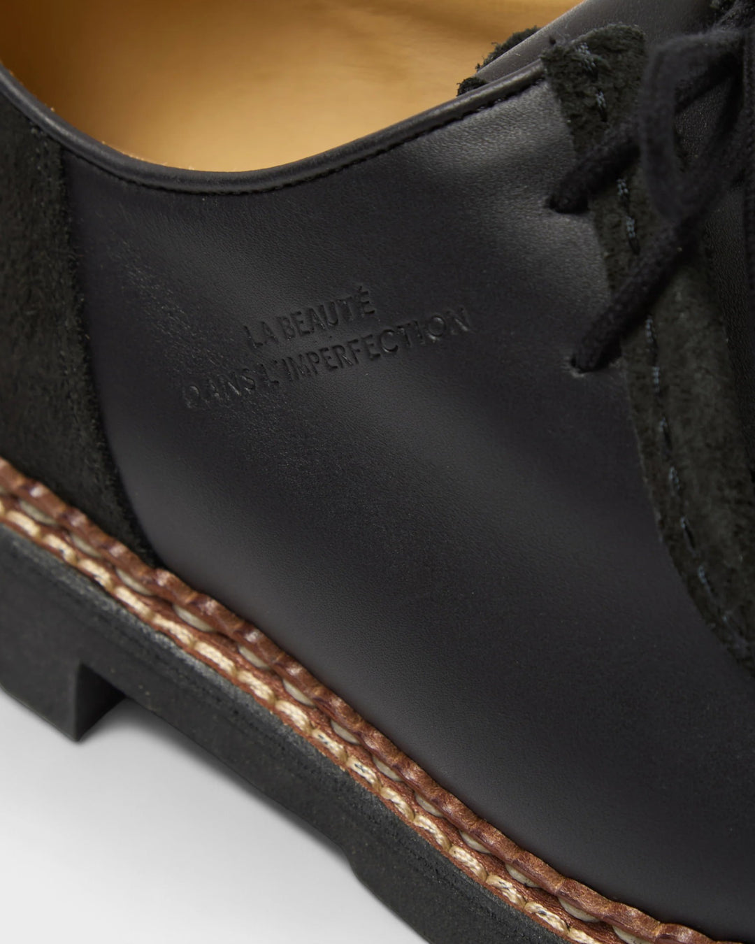 Paraboot x Universal Works Michael in Black Leather/Suede