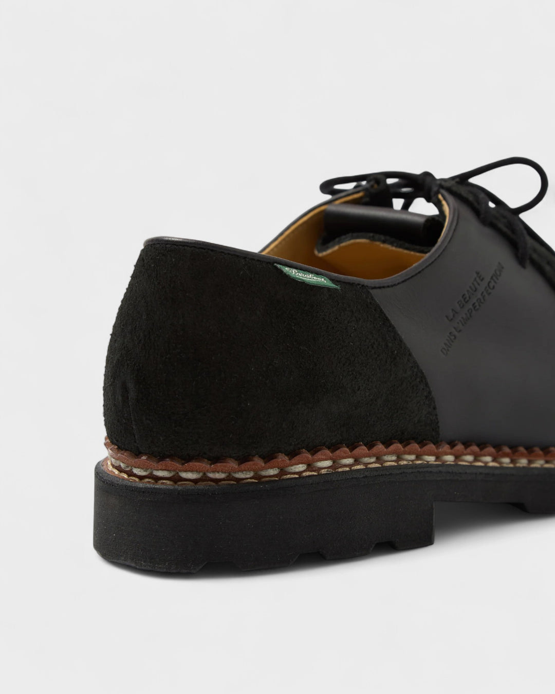Paraboot x Universal Works Michael in Black Leather/Suede