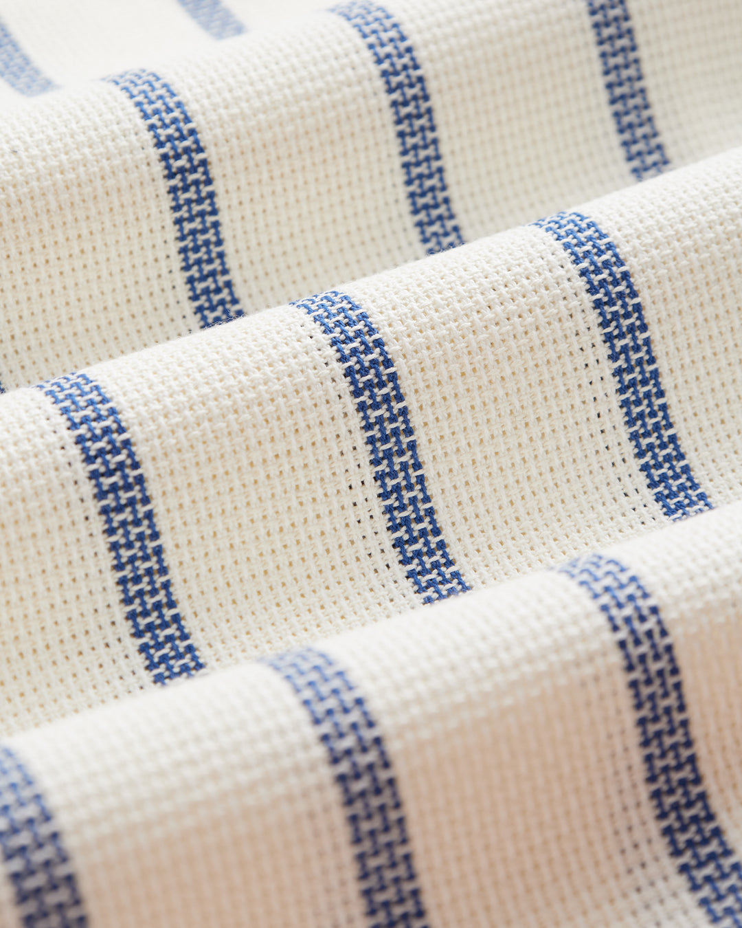 Piquet Stripe Shirt Blue