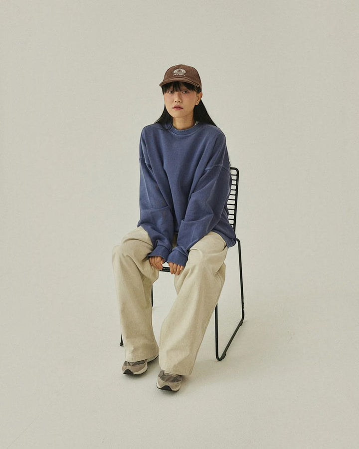 Pigment Sweat Shirt Vintage Navy