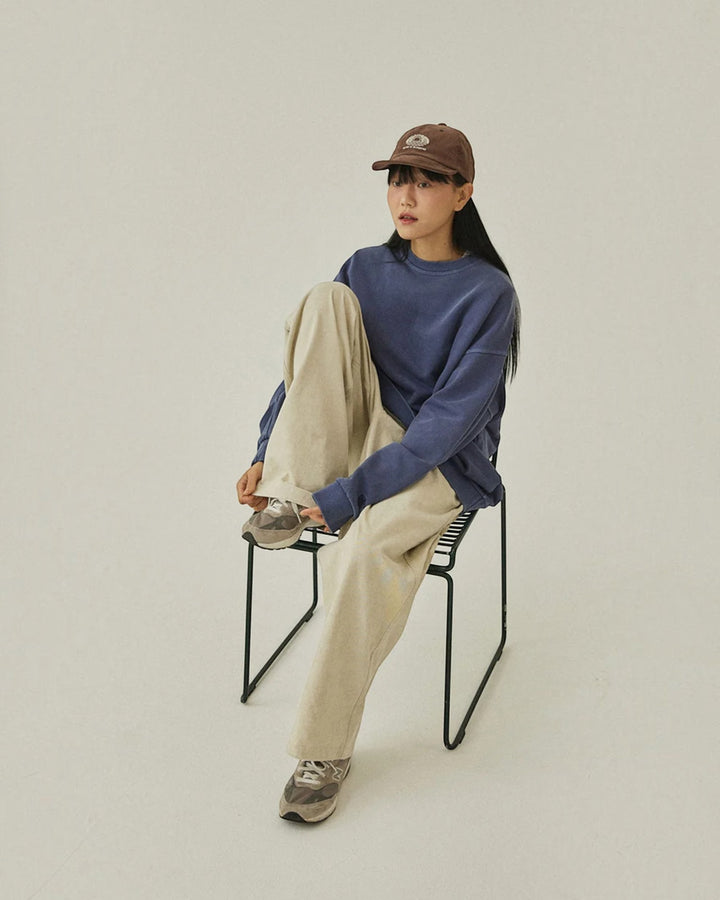 Pigment Sweat Shirt Vintage Navy