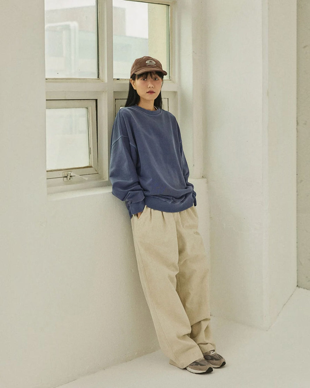Pigment Sweat Shirt Vintage Navy