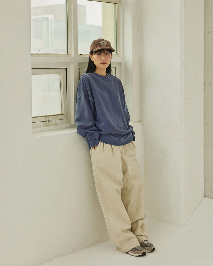 Pigment Sweat Shirt Vintage Navy