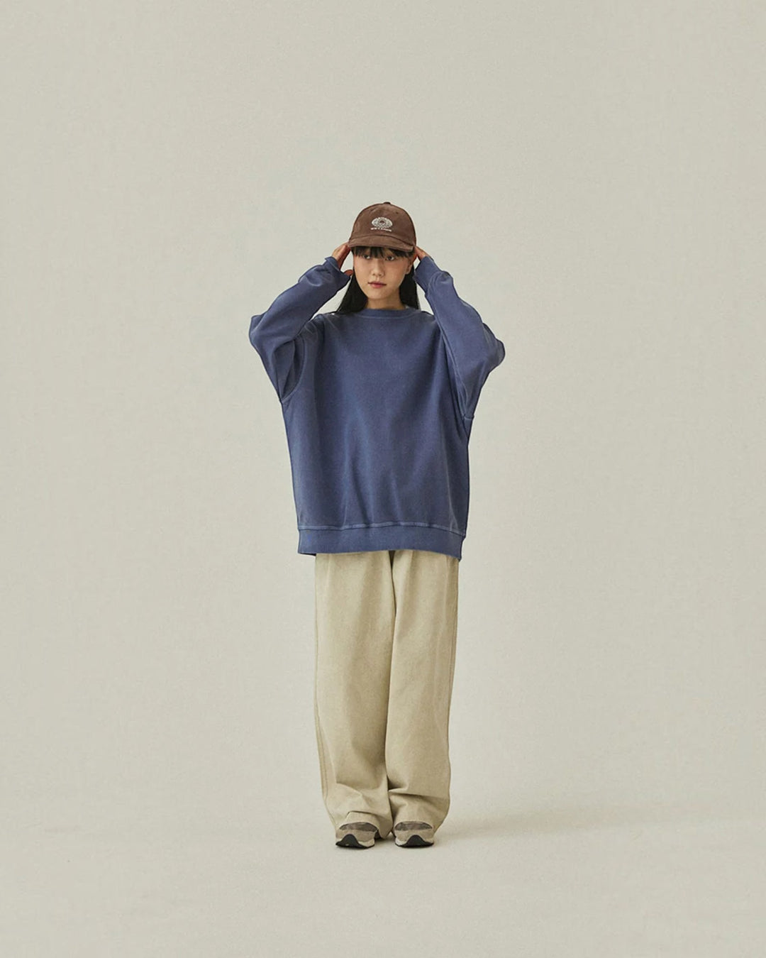 Pigment Sweat Shirt Vintage Navy