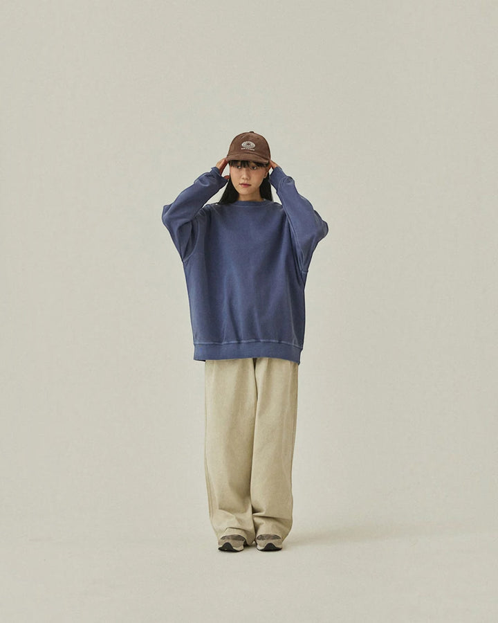 Pigment Sweat Shirt Vintage Navy