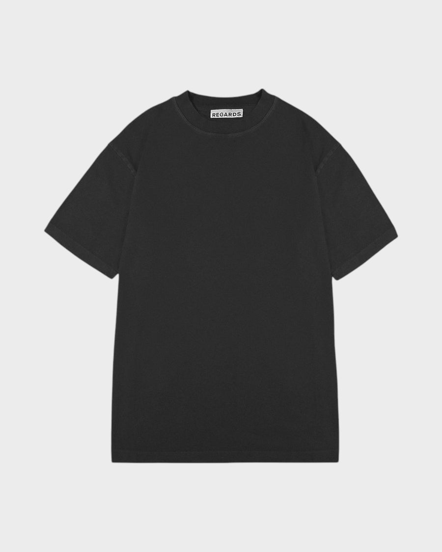 Relaxed Tee Blank Black Washed