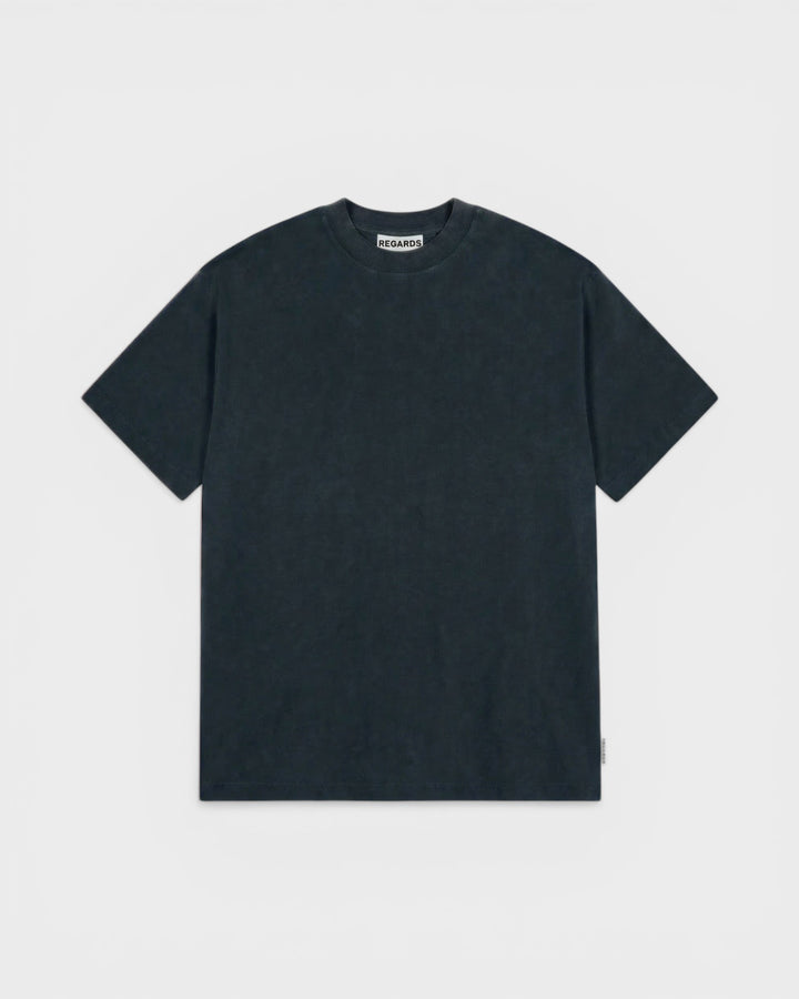 Relaxed Tee Blank Black Washed