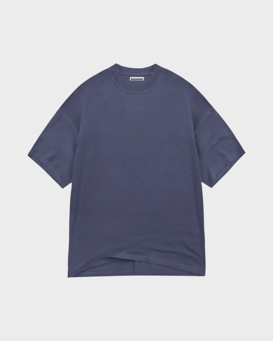 Heavy Oversize Tee Purple Washed