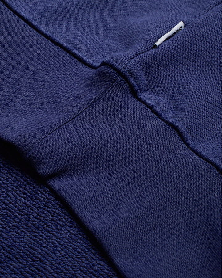 Relaxed Loopback Hoodie Blank Purple Washed