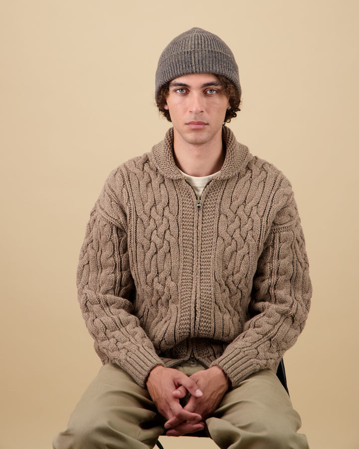 Bonnet Ara Chiné Taupe/Kaki