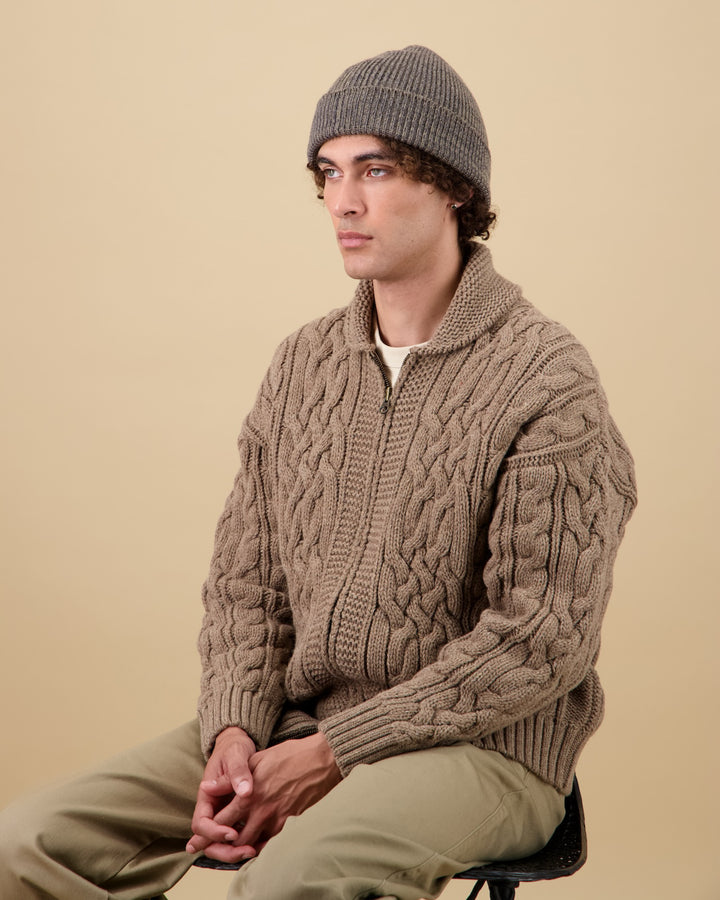 Bonnet Ara Chiné Taupe/Kaki