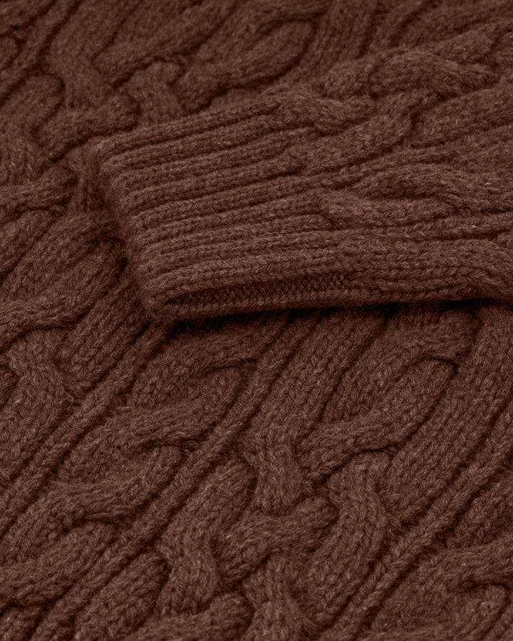 Pull Ohannes Col Rond Marron