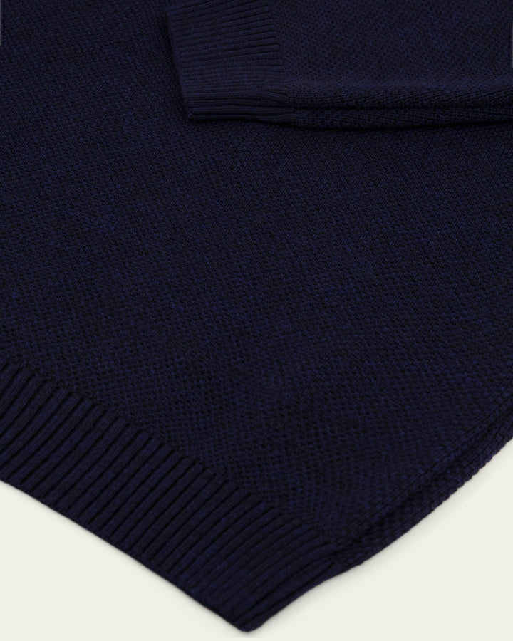 Pull Youri Col Rond Marine