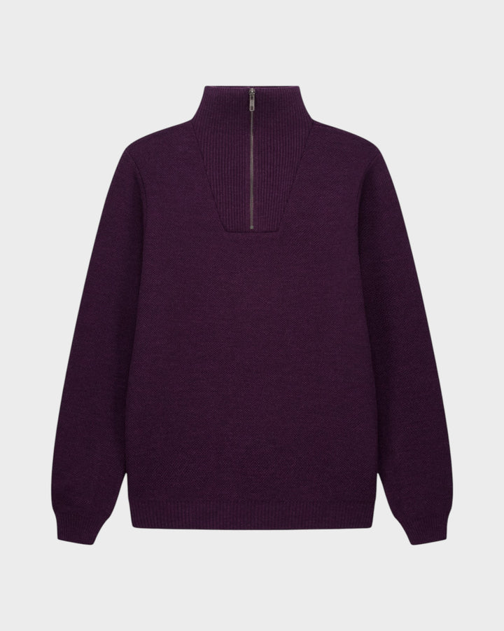 Pull Youri Col Camionneur Prune