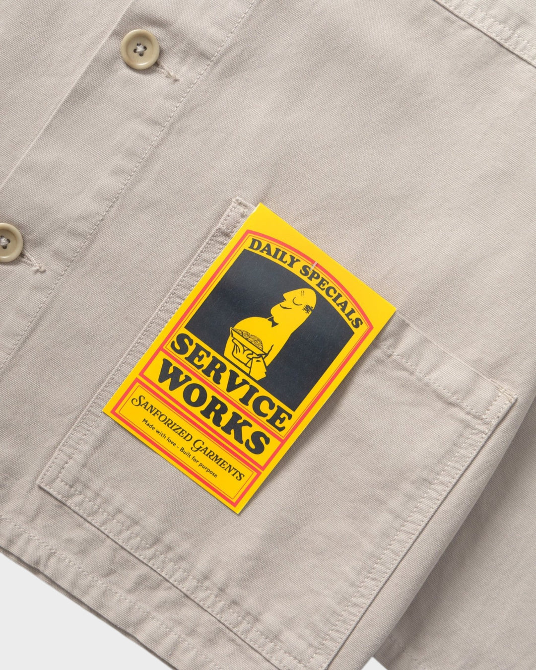 Canvas Chore Shirt Stone