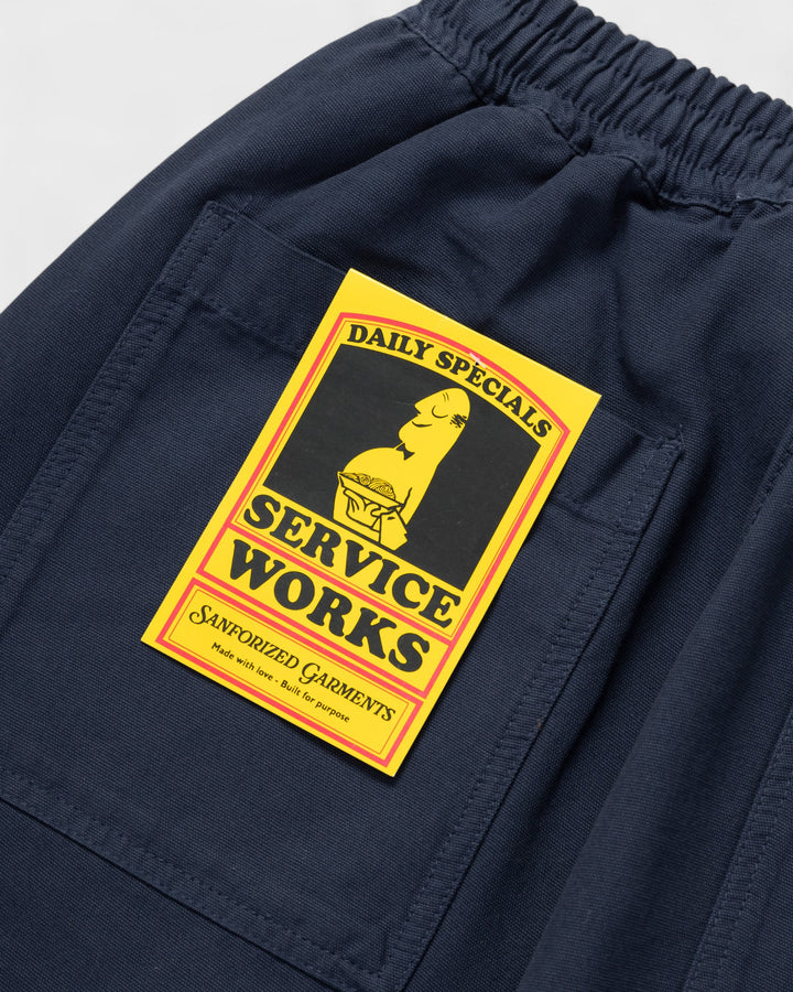 Canvas Chef Pants Dark Navy