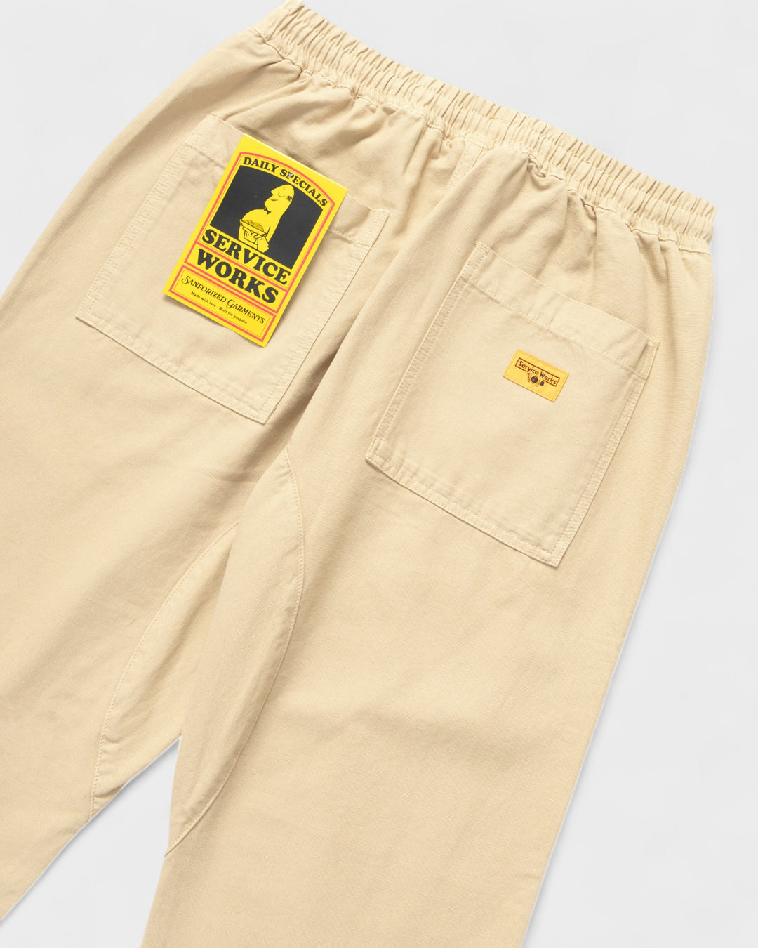 Canvas Chef Pants Pale Khaki