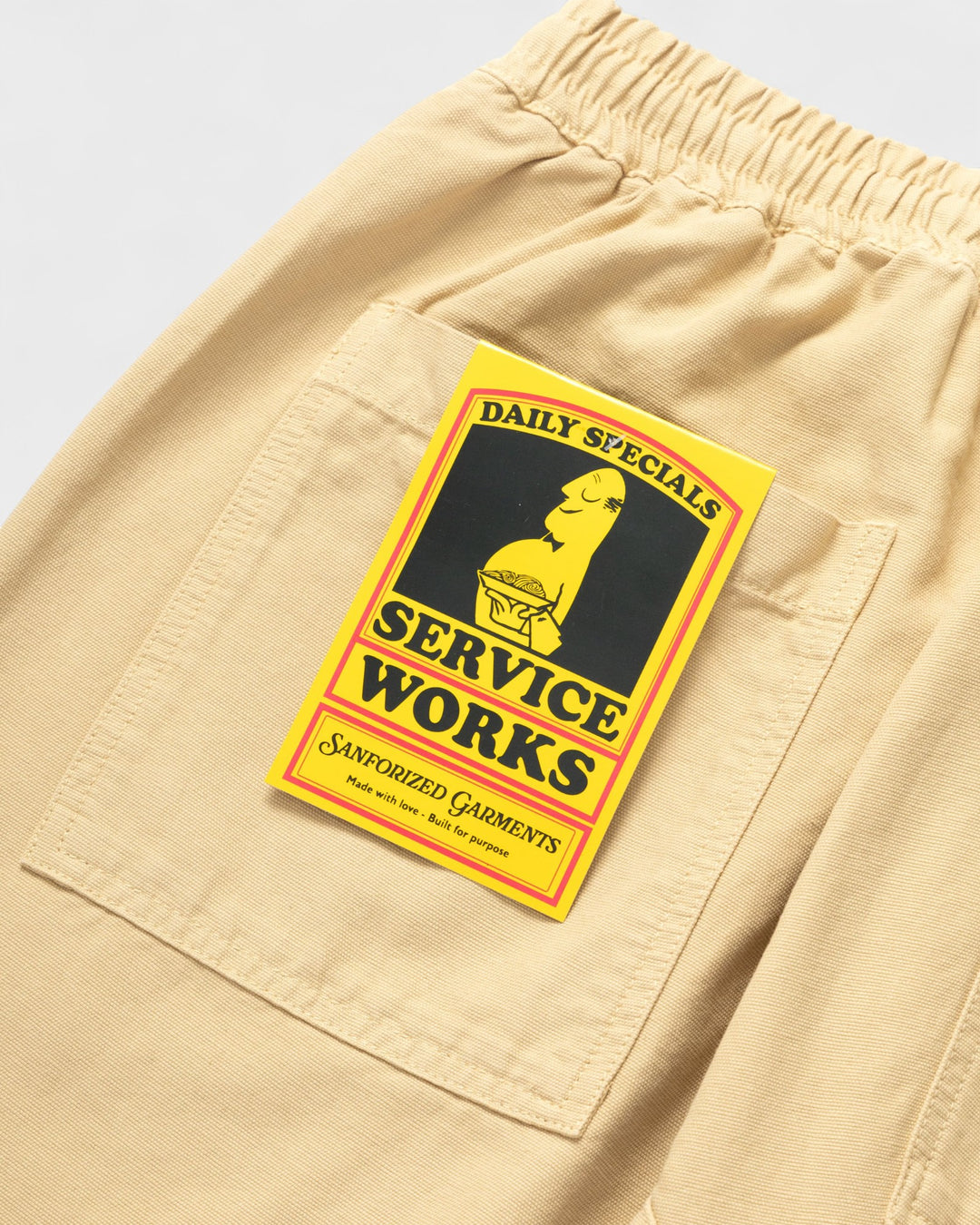 Canvas Chef Pants Pale Khaki