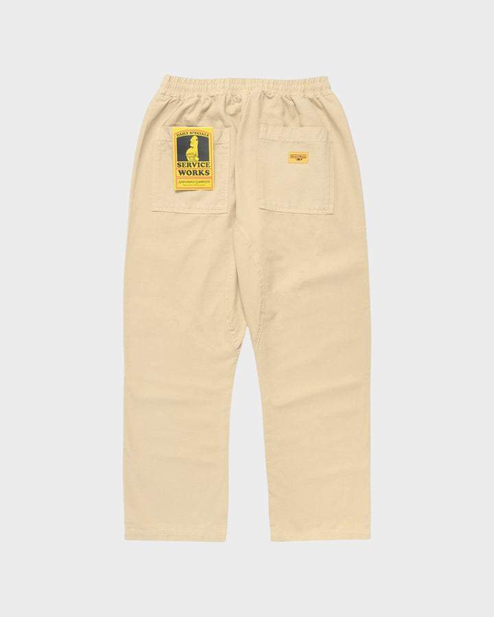 Canvas Chef Pants Pale Khaki