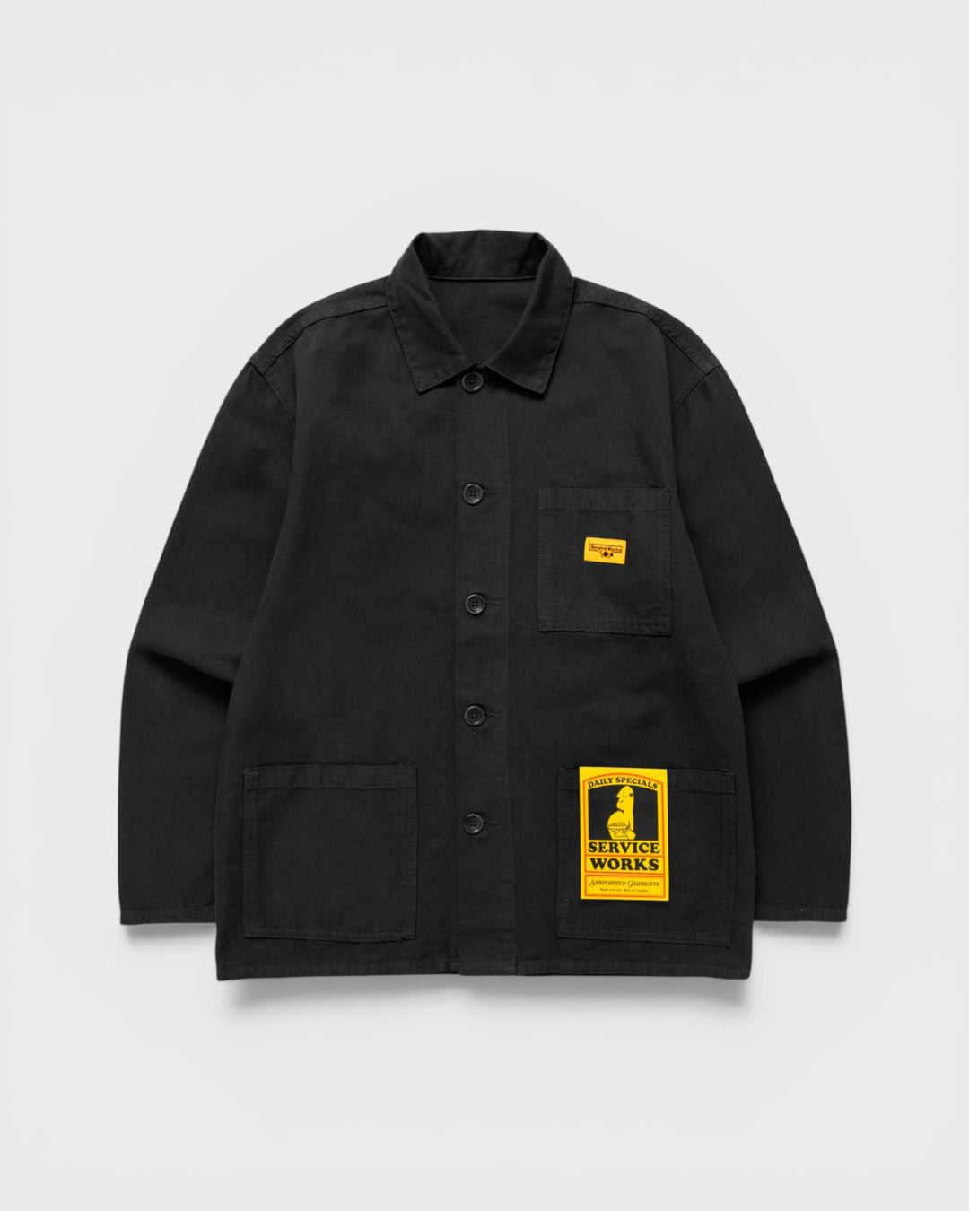 Canvas Chore Shirt Black