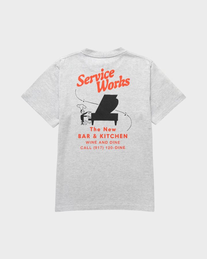 Bar Kitchen Tee Heather Grey