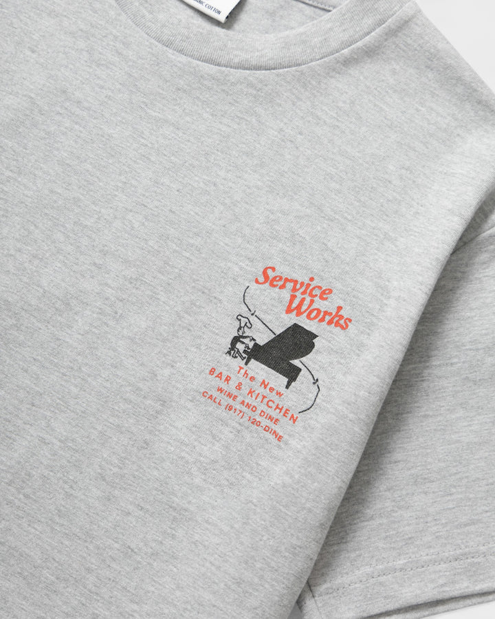 Bar Kitchen Tee Heather Grey