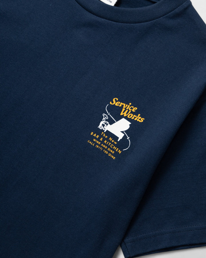 Bar Kitchen Tee Navy