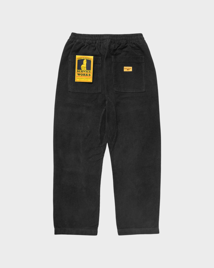 Corduroy Chef Pant Black