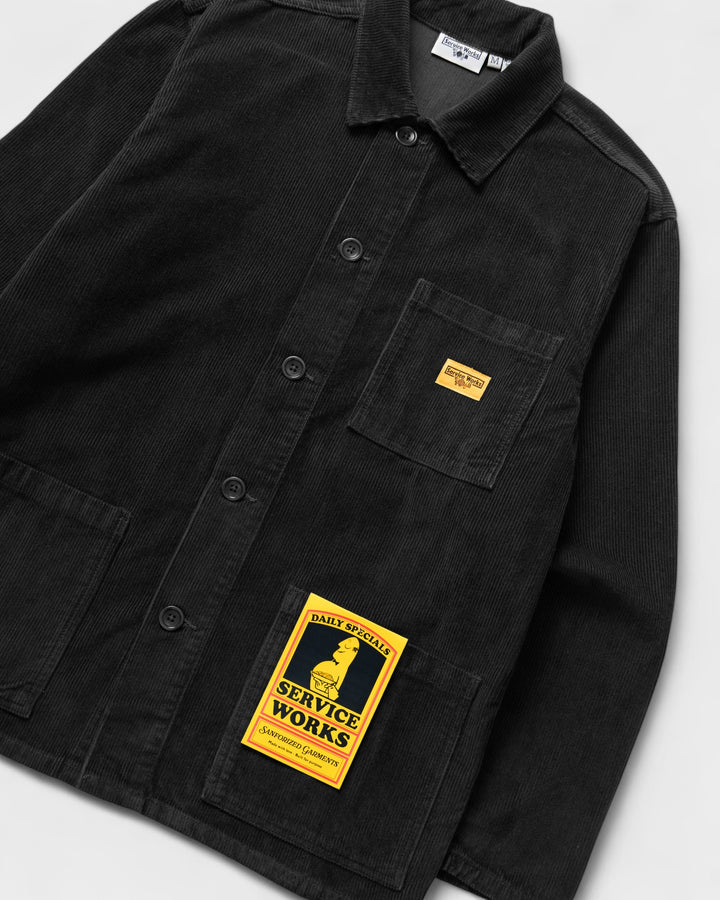 Corduroy Chore Jacket Black
