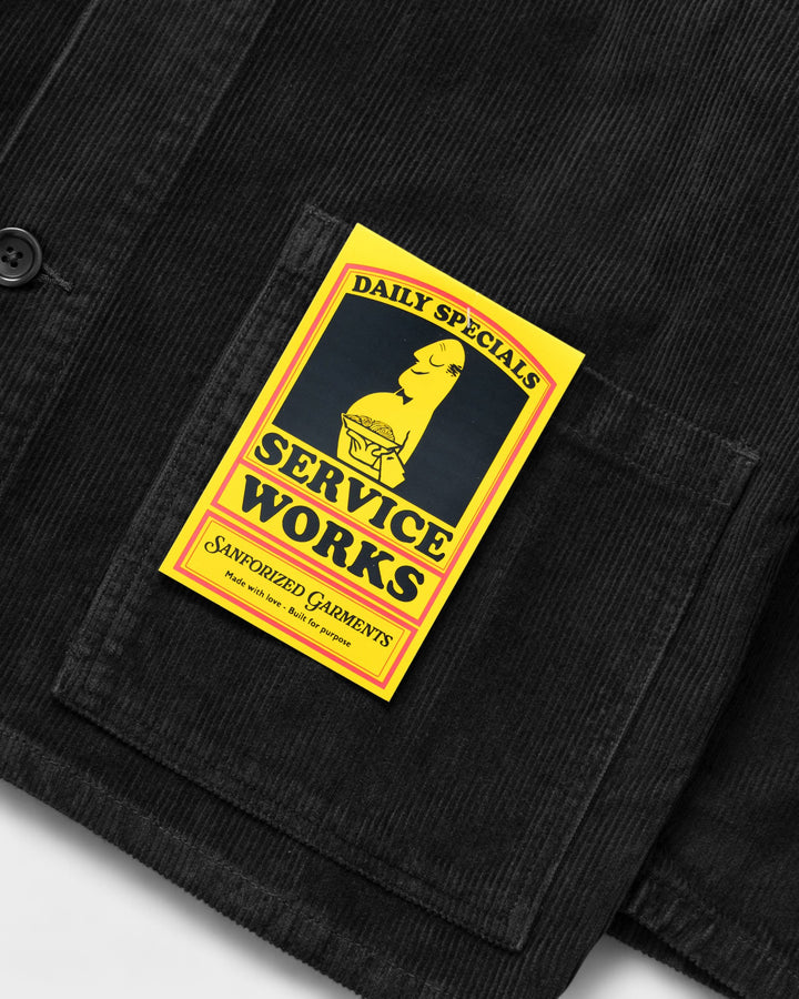 Corduroy Chore Jacket Black