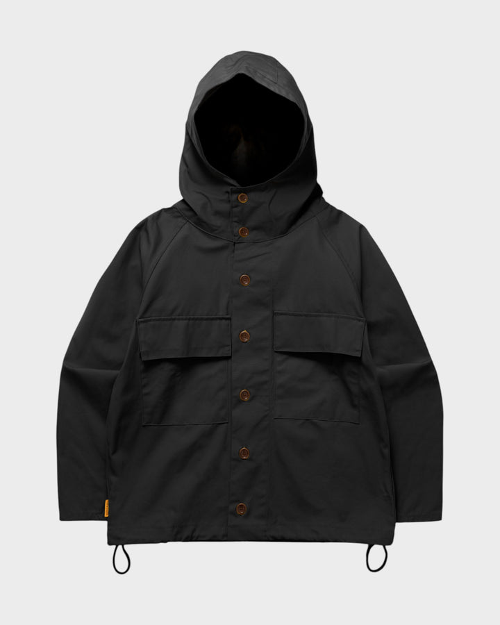 Waxed Cotton Allotment Parka Black