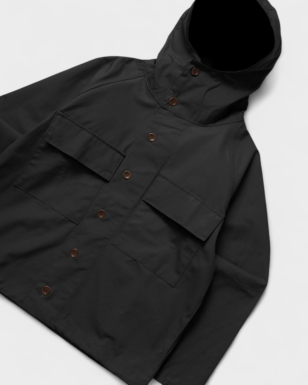 Waxed Cotton Allotment Parka Black