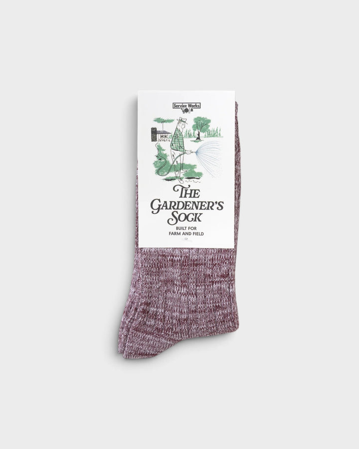 Service Works SW180 GardenersSock Burgundy 1