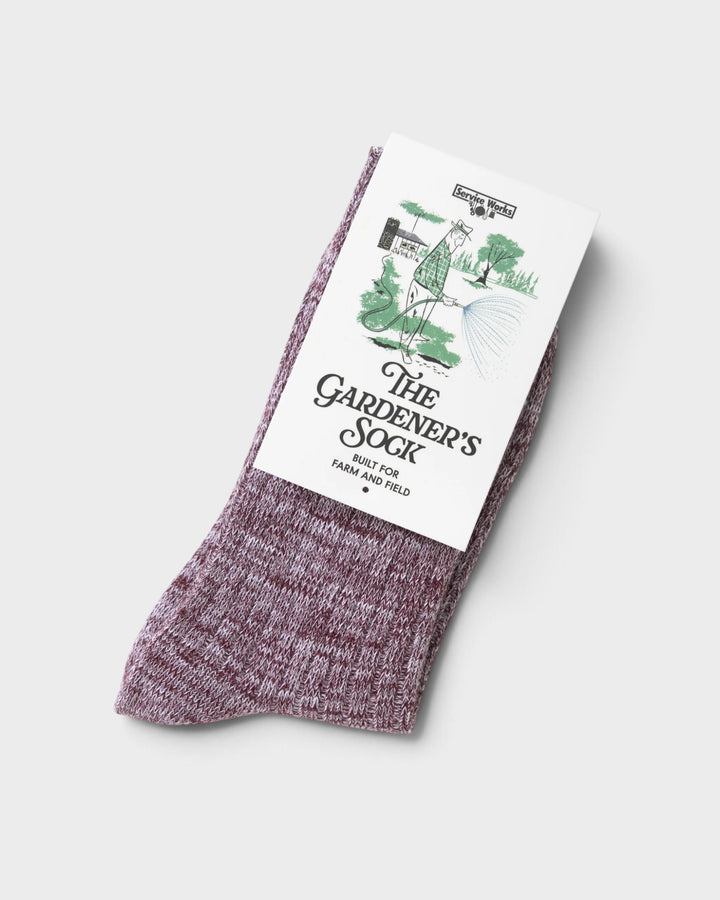 Service Works SW180 GardenersSock Burgundy 2