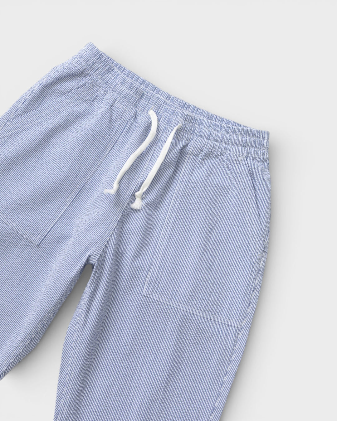 Seersucker Chef Pants Navy Stripes