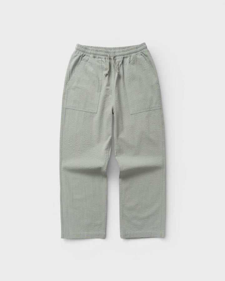 Seersucker Chef Pants Sage