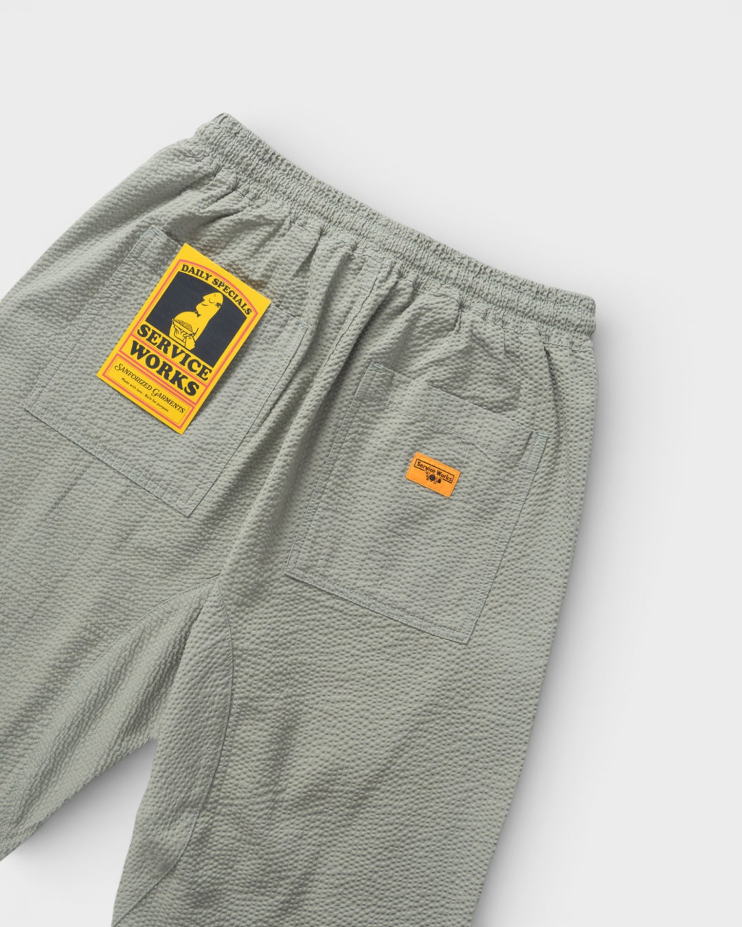 Seersucker Chef Pants Sage