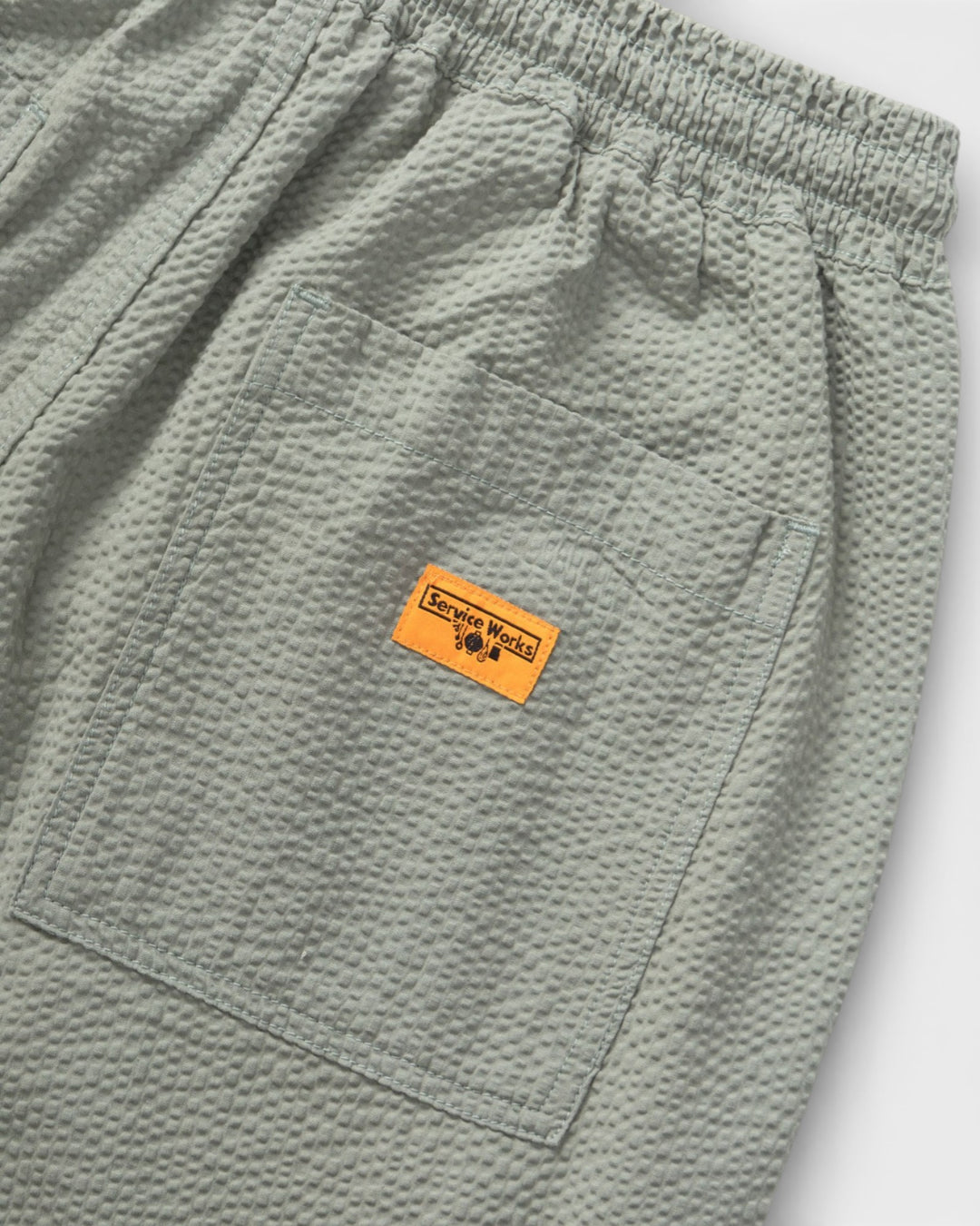 Seersucker Chef Pants Sage