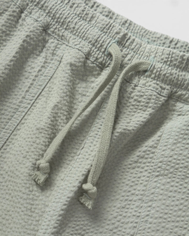 Seersucker Chef Shorts Sage