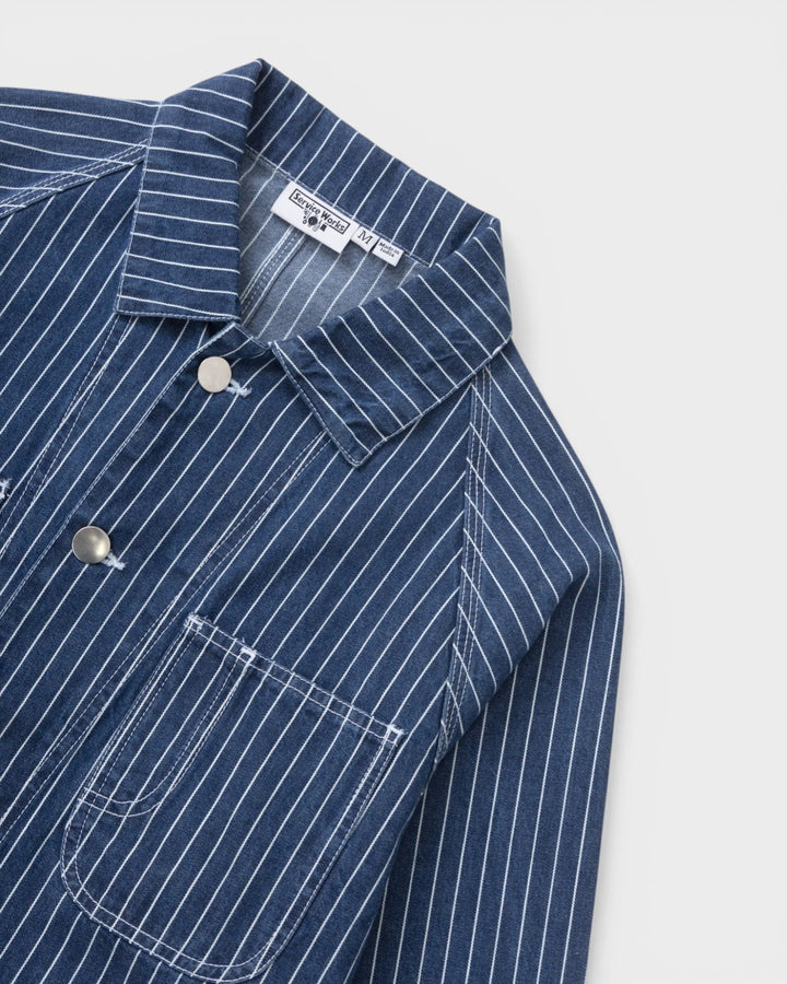 Pinstripe Denim Coverall 2.0 Indigo