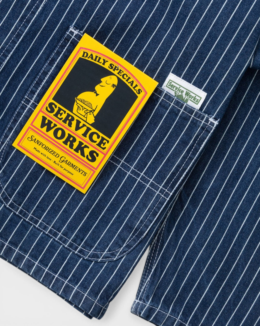 Pinstripe Denim Coverall 2.0 Indigo