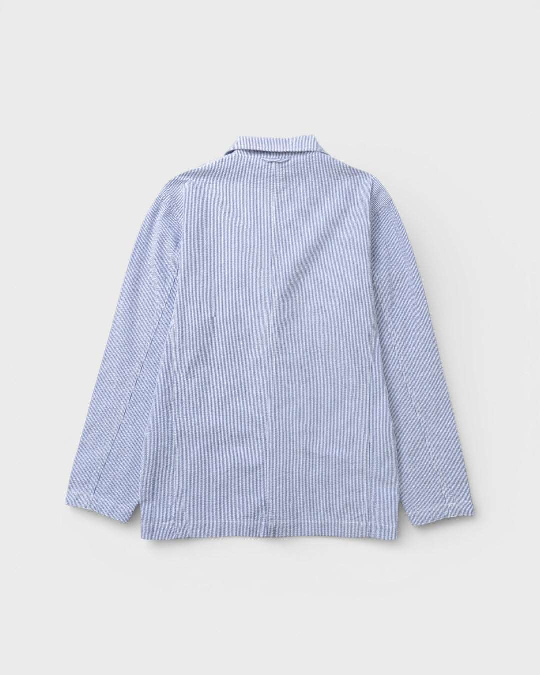 Seersucker Server Suit Jacket Navy Stripe