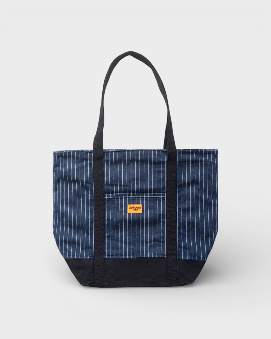 Pinstripe Denim Tote Indigo