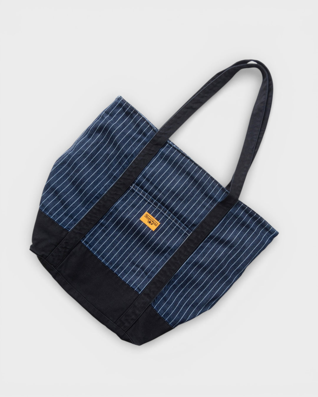 Pinstripe Denim Tote Indigo