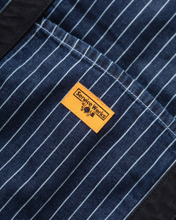 Pinstripe Denim Tote Indigo