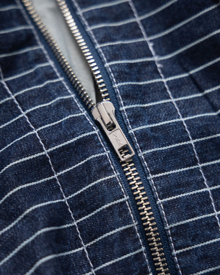 Pinstripe Denim Tote Indigo