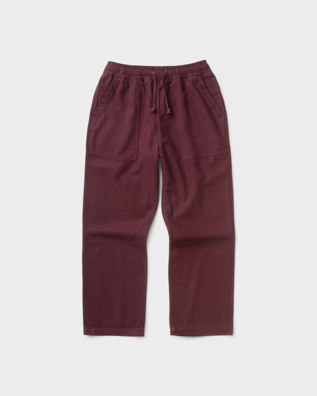 Service Works Flannel Chef Pants Burgundy - vue 1