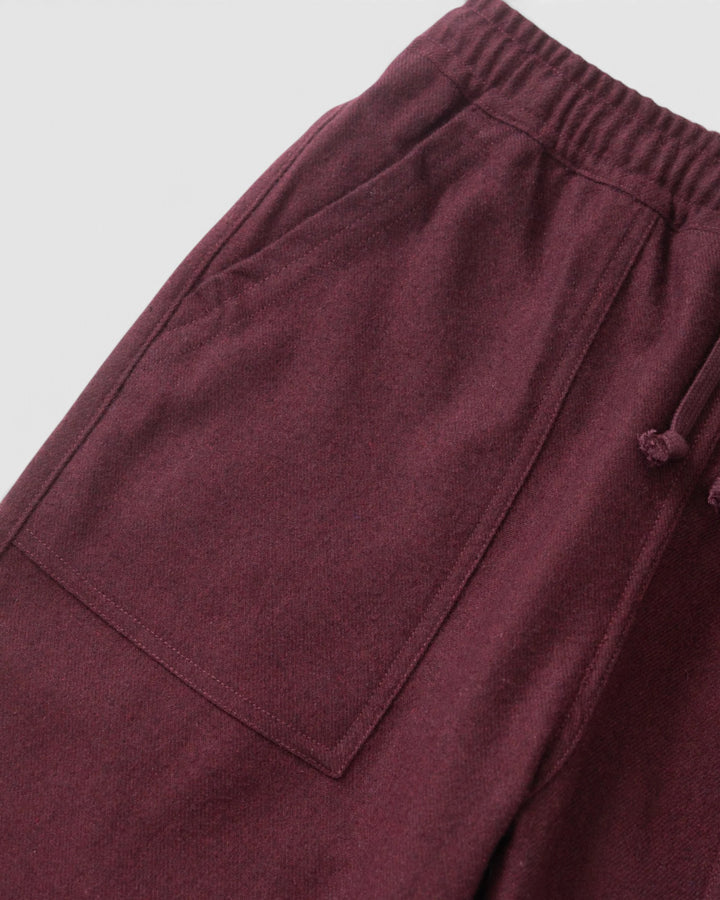 Service Works Flannel Chef Pants Burgundy - vue 3